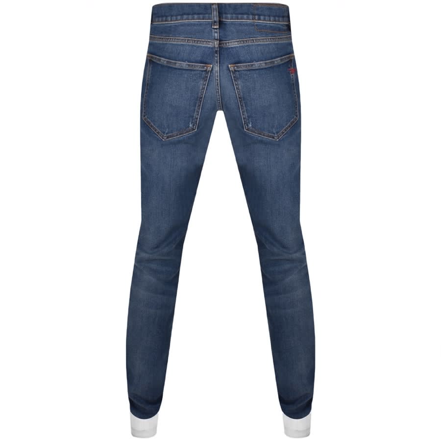 Image number 2 for Diesel D Strukt Slim Fit Jeans Mid Wash Blue