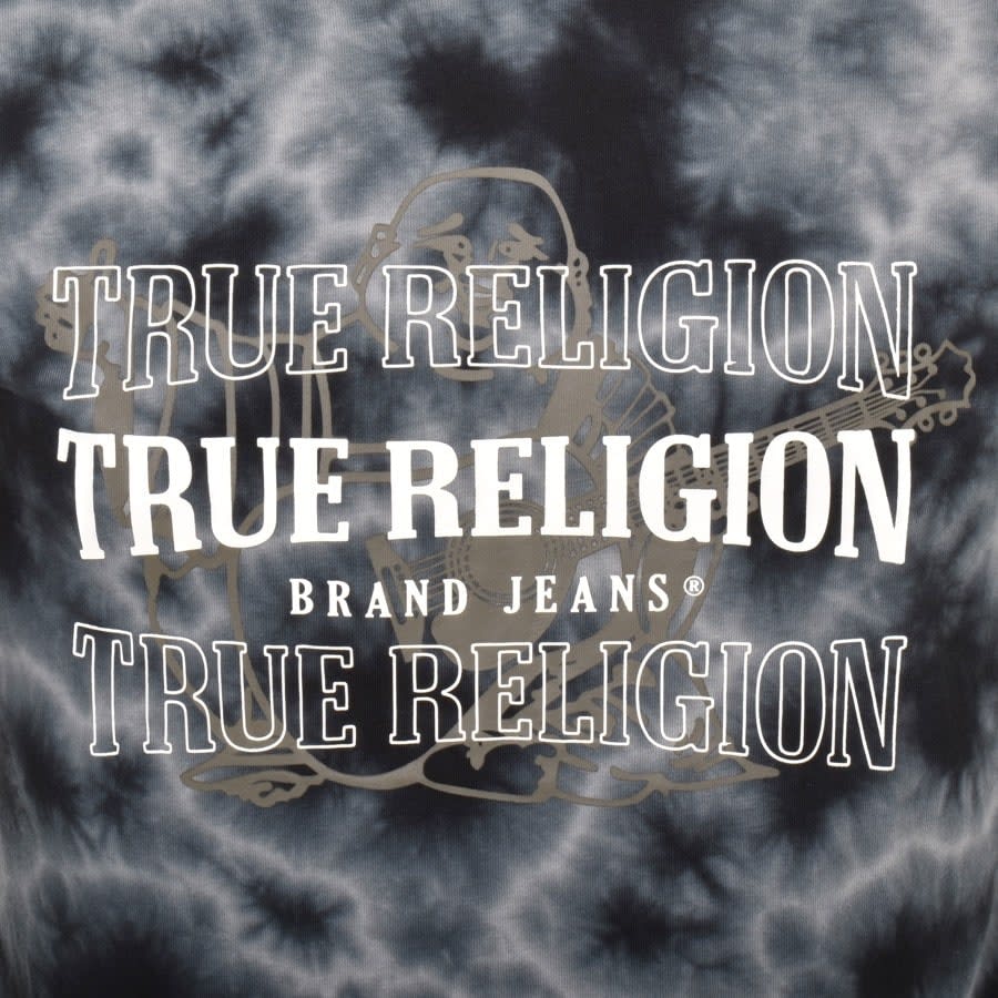 Image number 3 for True Religion Tie Dye Logo T Shirt Black