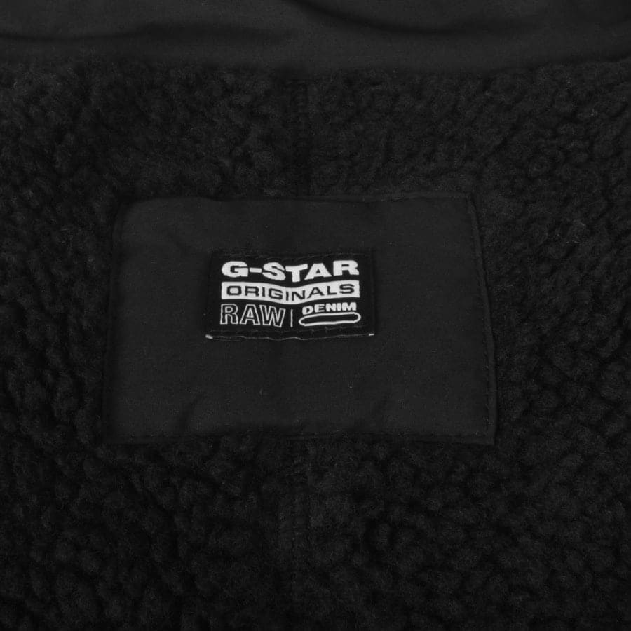 Image number 3 for G Star Raw Dast Shearling Knit Gilet Black