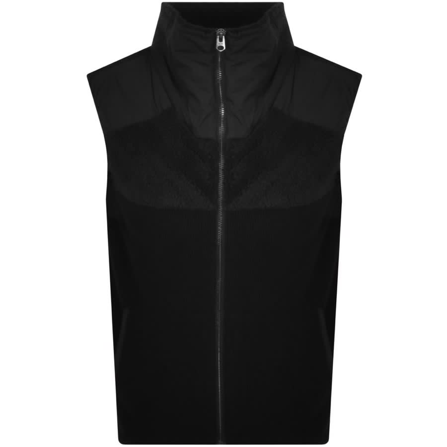 Image number 1 for G Star Raw Dast Shearling Knit Gilet Black