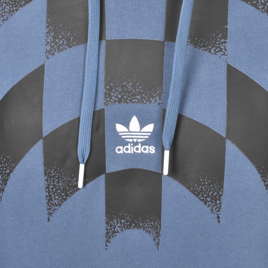 Image number 3 for adidas Originals Rekive Graphic Hoodie Blue