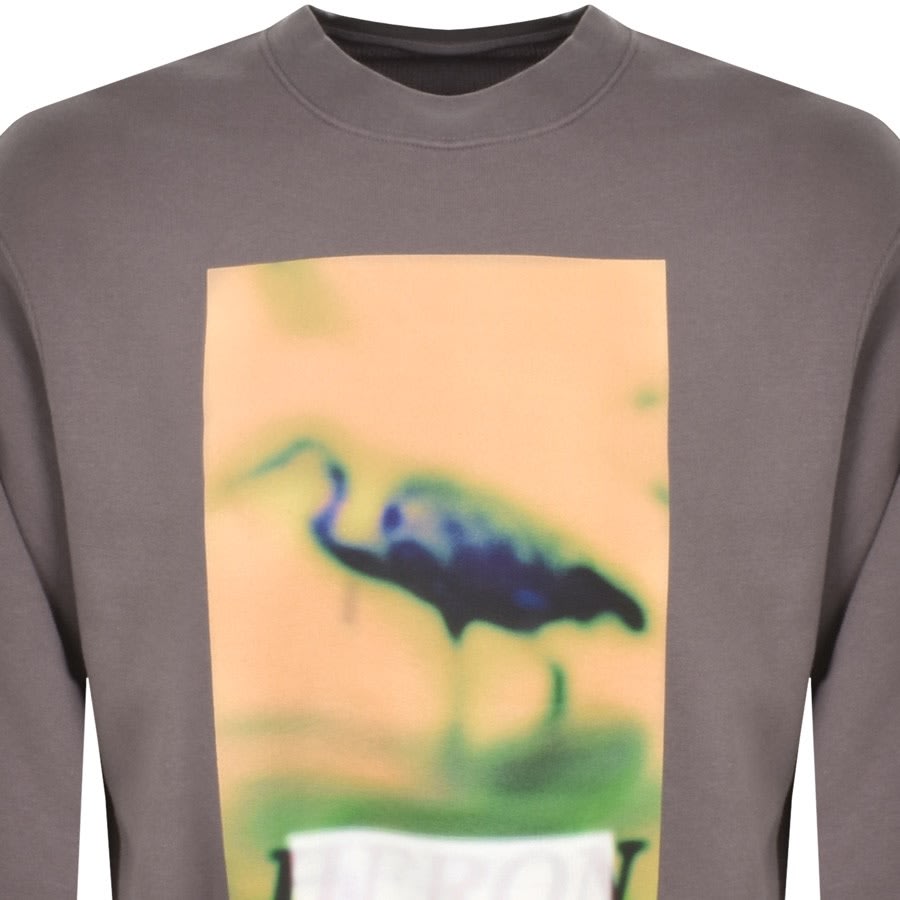 Image number 2 for Heron Preston Heron Censored Sweatshirt Grey