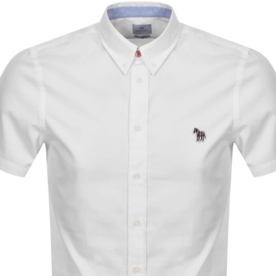Image number 2 for Paul Smith Zebra Short Sleeved Shirt White