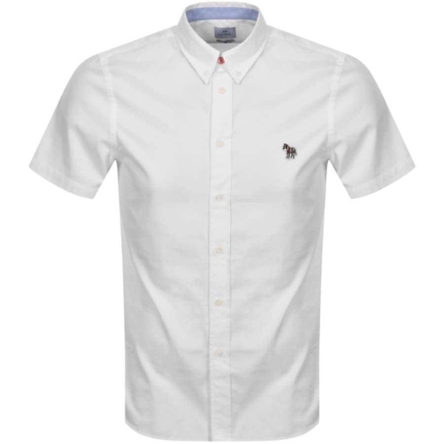 Image number 1 for Paul Smith Zebra Short Sleeved Shirt White