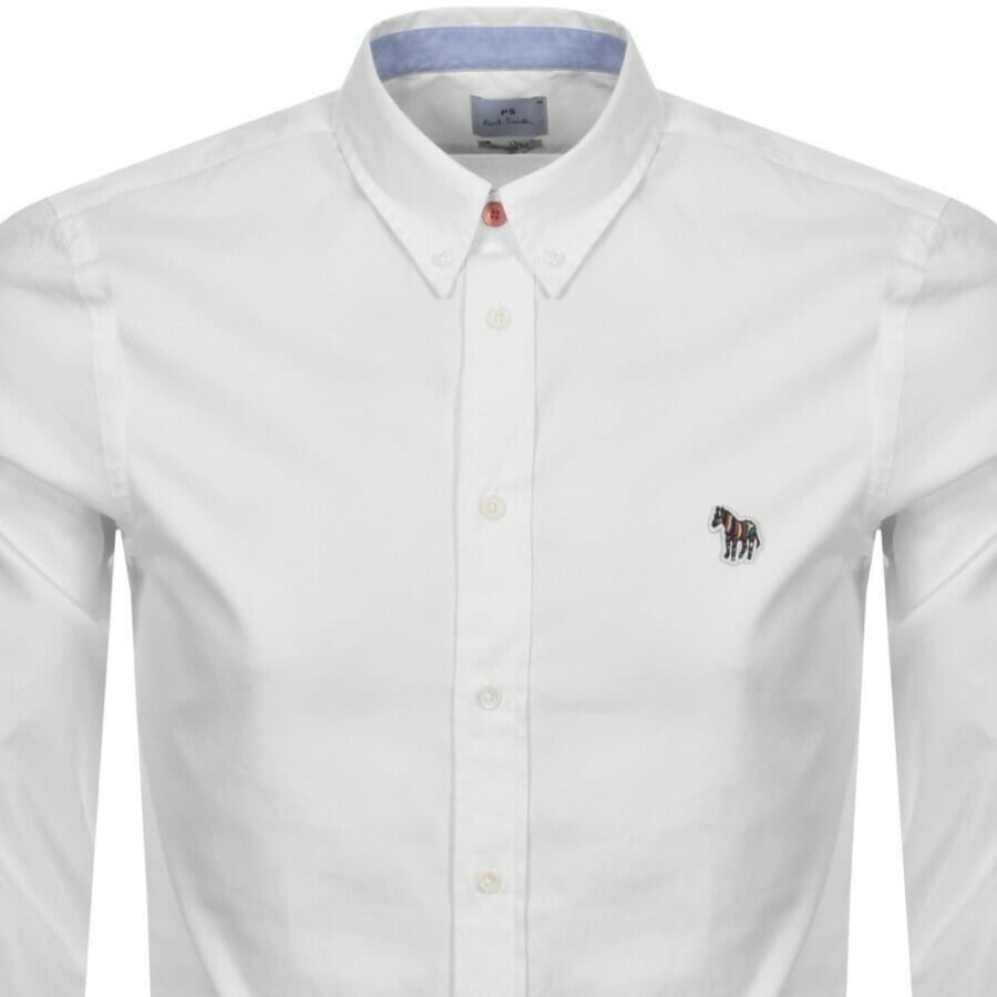 Image number 2 for Paul Smith Long Sleeved Shirt White