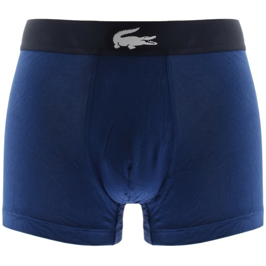 Image number 3 for Lacoste Underwear Three Pack Trunks Navy