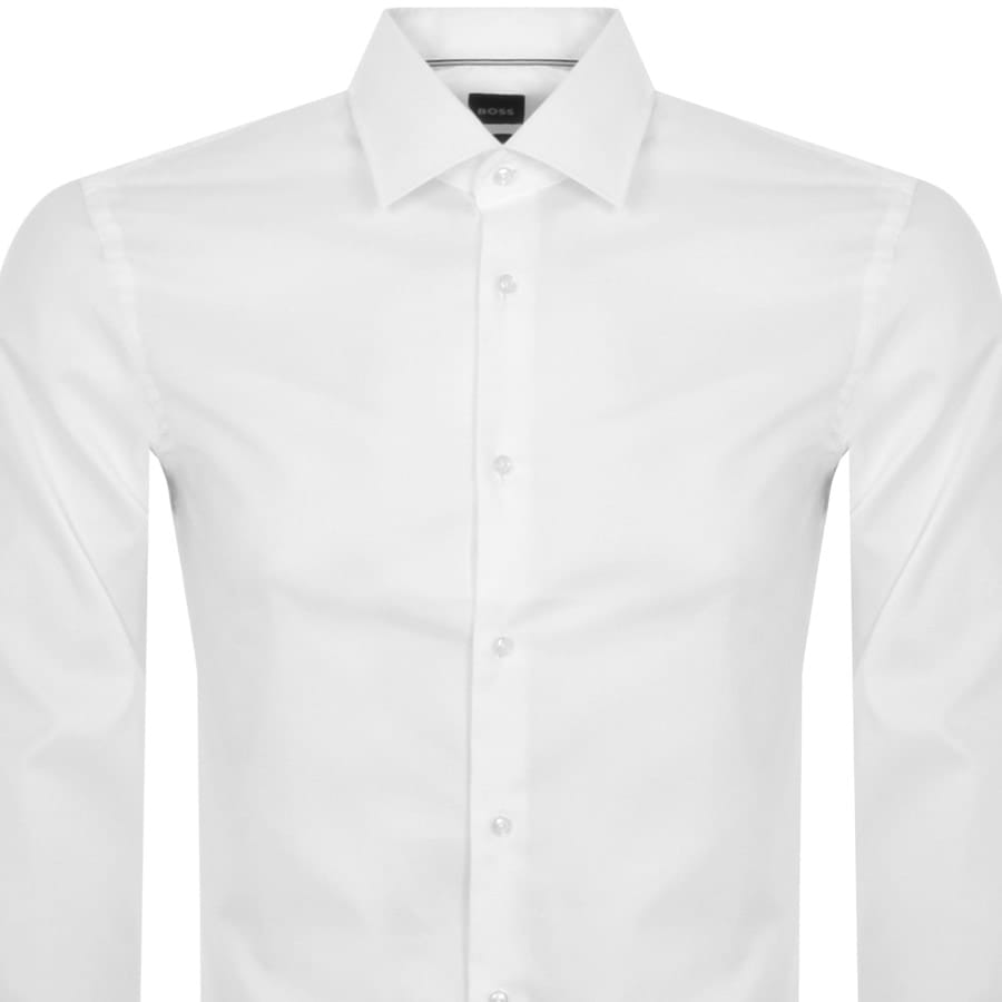 Image number 2 for BOSS H Hank Kent Long Sleeve Shirt White