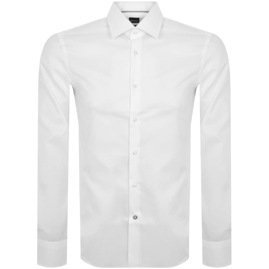 Image number 1 for BOSS H Hank Kent Long Sleeve Shirt White