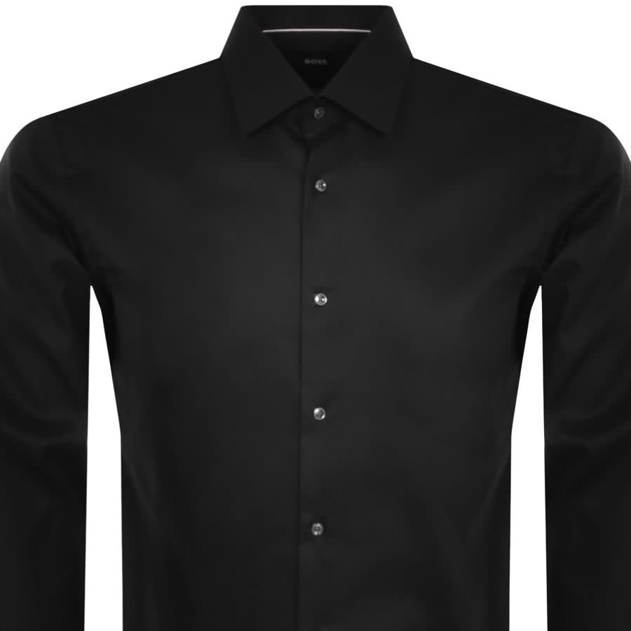 Image number 2 for BOSS H Hank Kent Long Sleeve Shirt Black