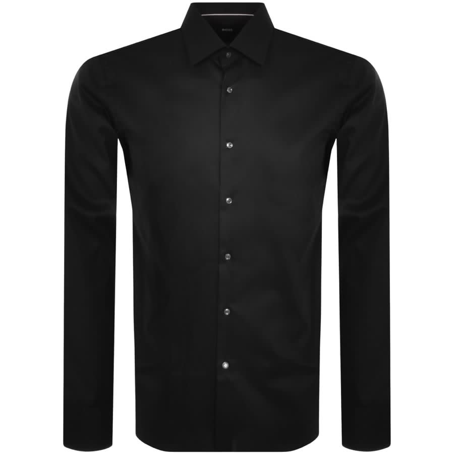Image number 1 for BOSS H Hank Kent Long Sleeve Shirt Black