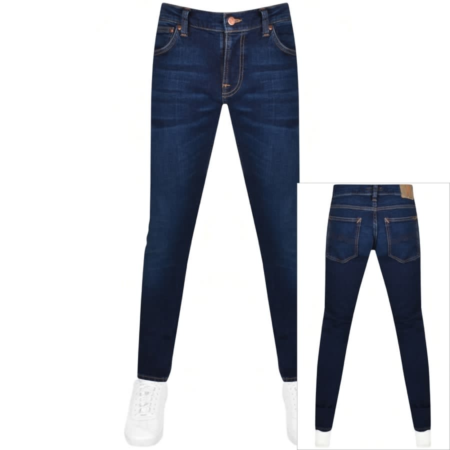 Image number 1 for Nudie Jeans Tight Terry Mid Wash Jeans Blue