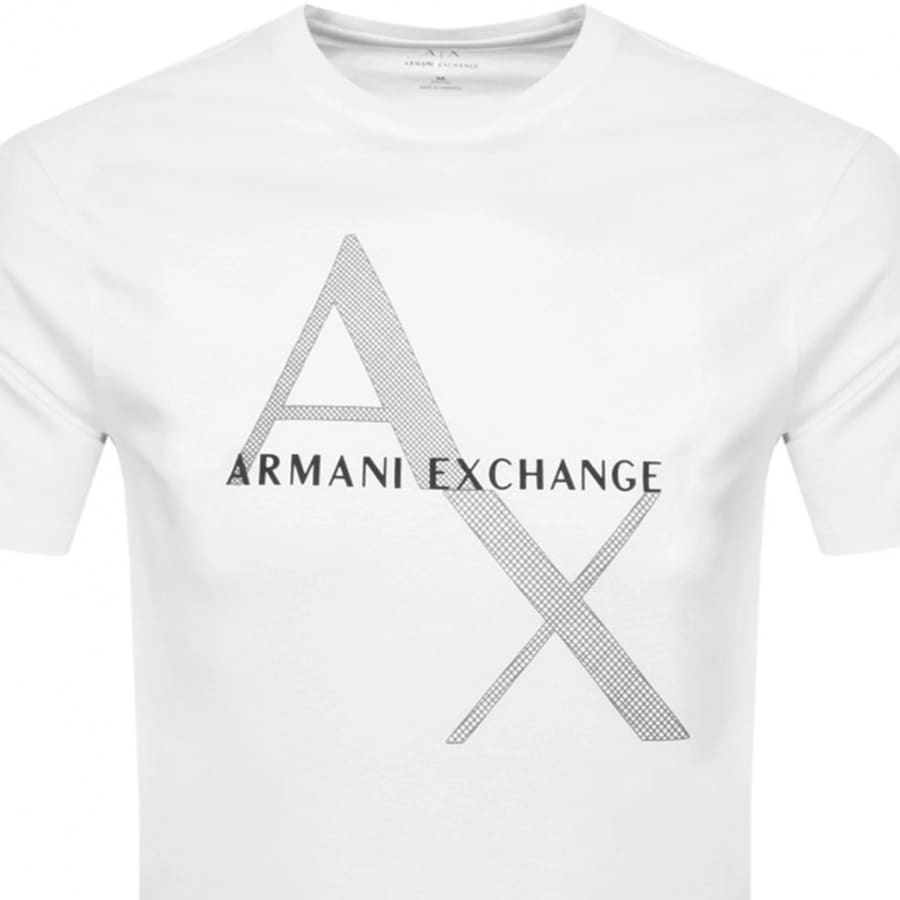 Image number 2 for Armani Exchange Crew Neck Logo T Shirt White