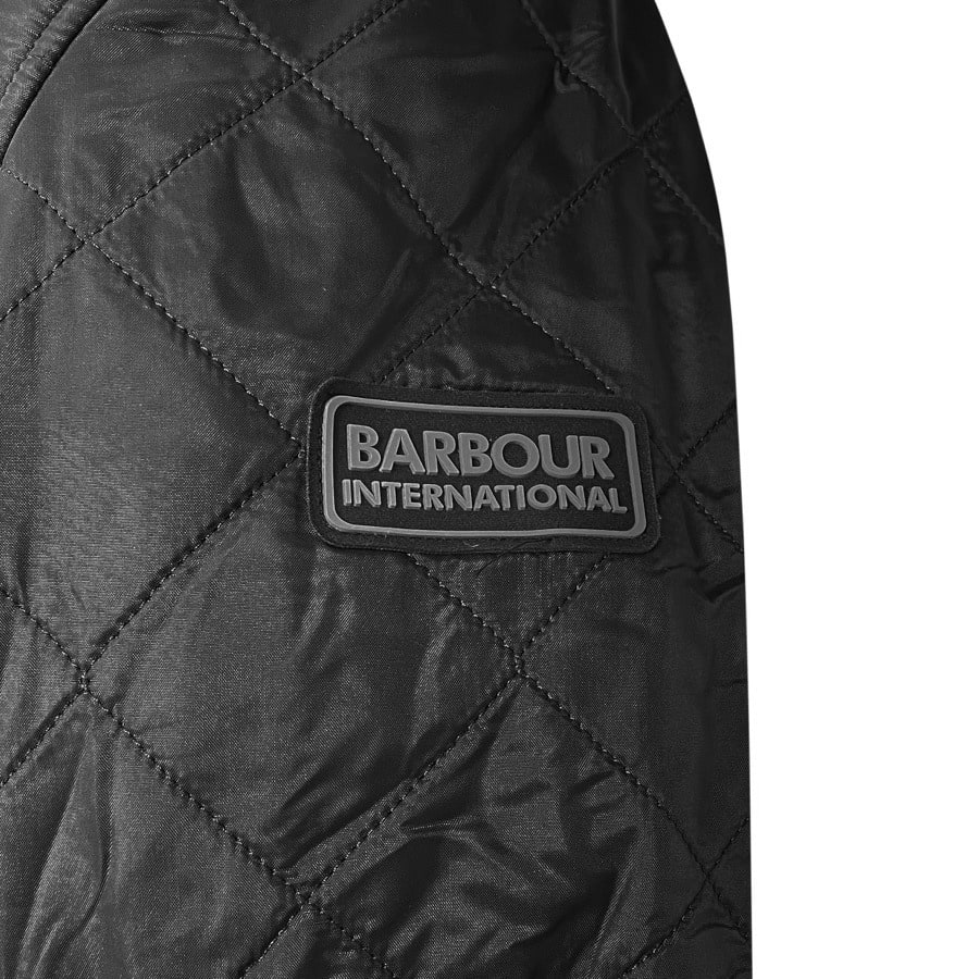 Image number 3 for Barbour International Ariel Quilted Jacket Black