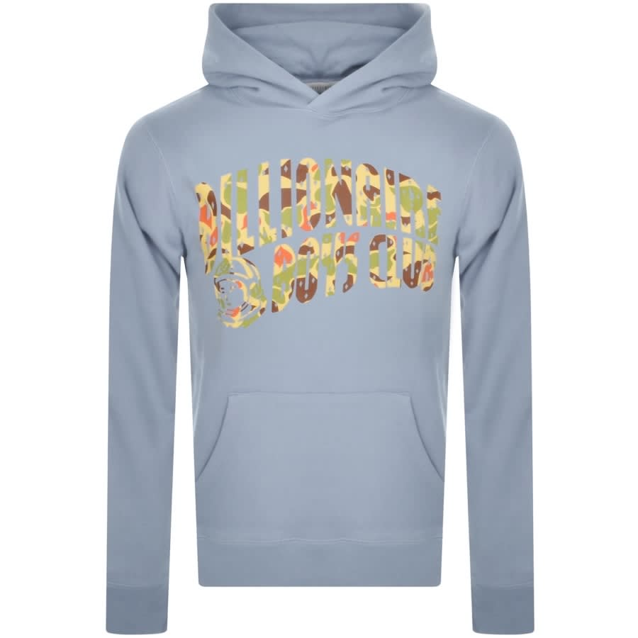 Image number 1 for Billionaire Boys Camo Arch Logo Hoodie Blue
