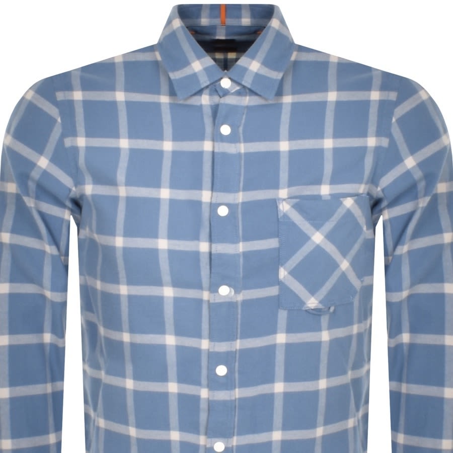 Image number 2 for BOSS Relegant 1 Long Sleeve Shirt Blue