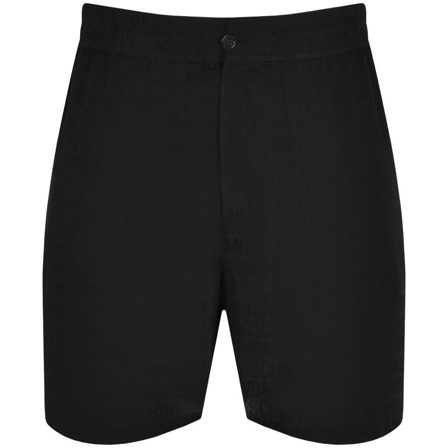 Image number 1 for Moschino Repeat Logo Shorts Black