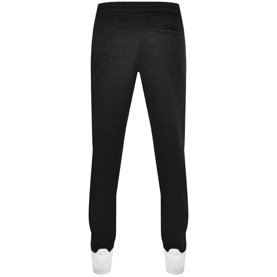 Image number 2 for Moschino Repeat Logo Jogging Bottoms Black