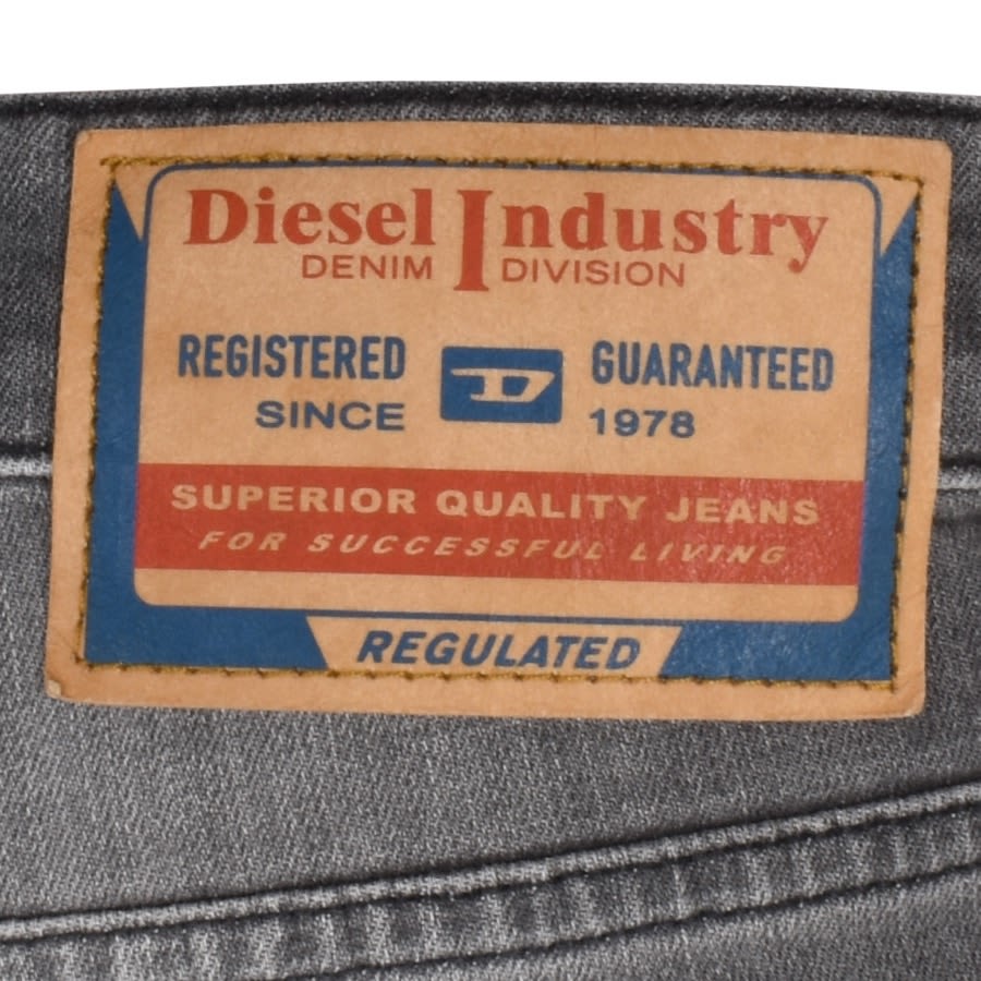 Image number 3 for Diesel D Luster Mid Wash Jeans Grey