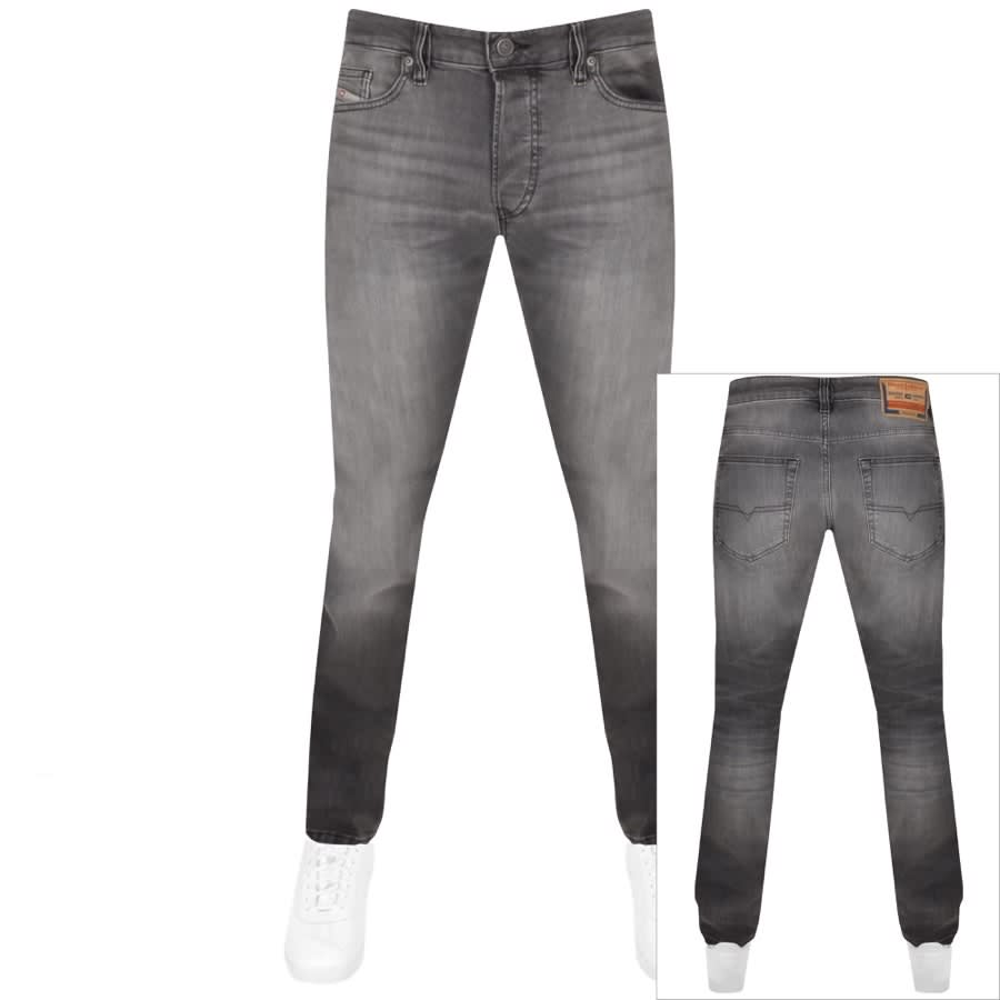 Image number 1 for Diesel D Luster Mid Wash Jeans Grey