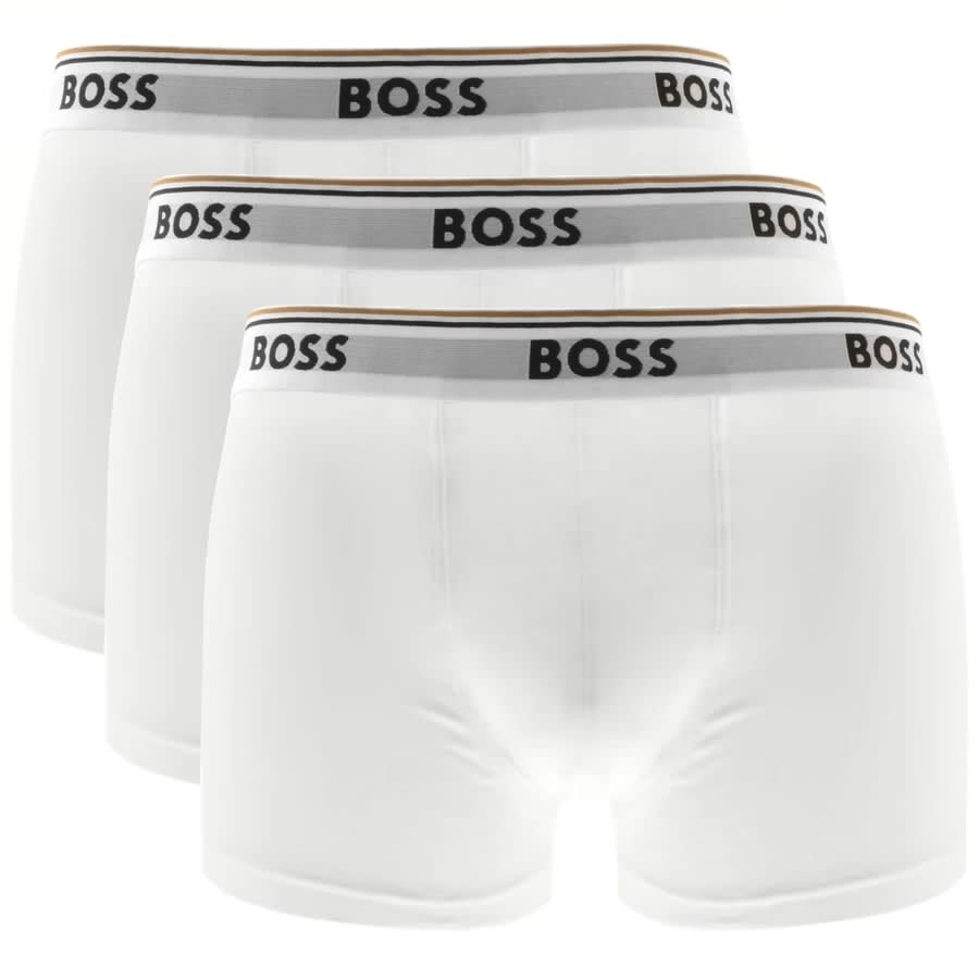 Image number 1 for BOSS Underwear Triple Pack Trunks White