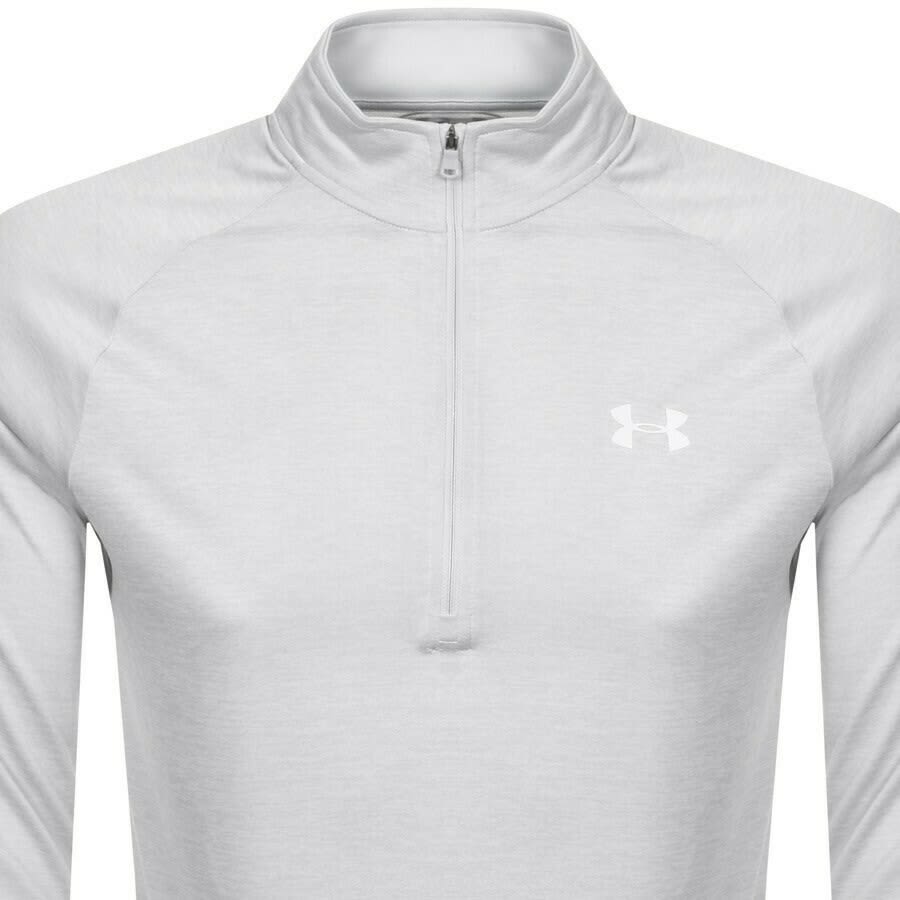 Image number 2 for Under Armour Tech Half Zip Sweatshirt Grey