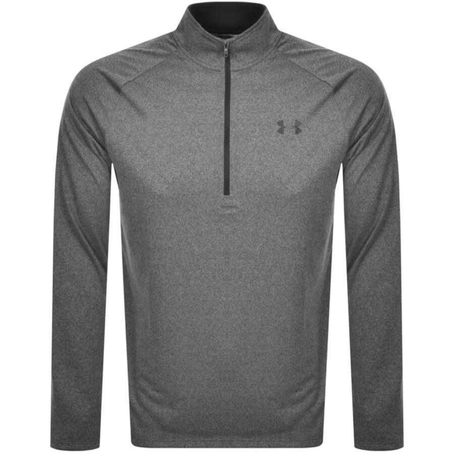 Image number 1 for Under Armour Tech Half Zip Sweatshirt Grey