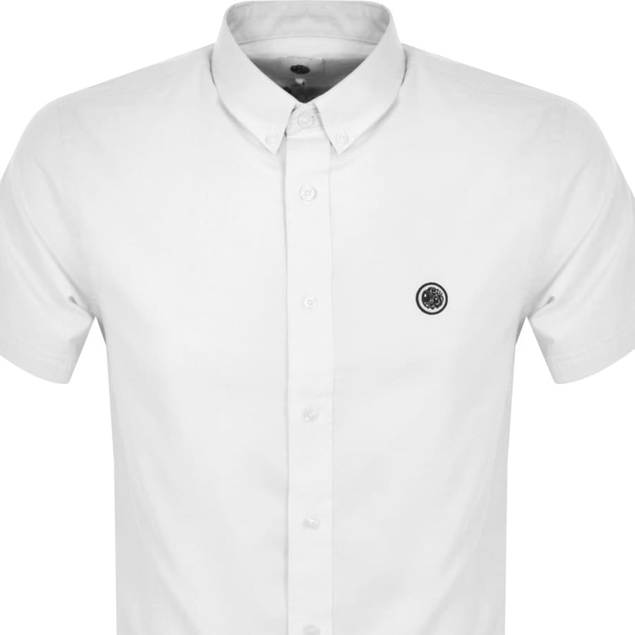 Image number 2 for Pretty Green Oxford Short Sleeve Shirt White