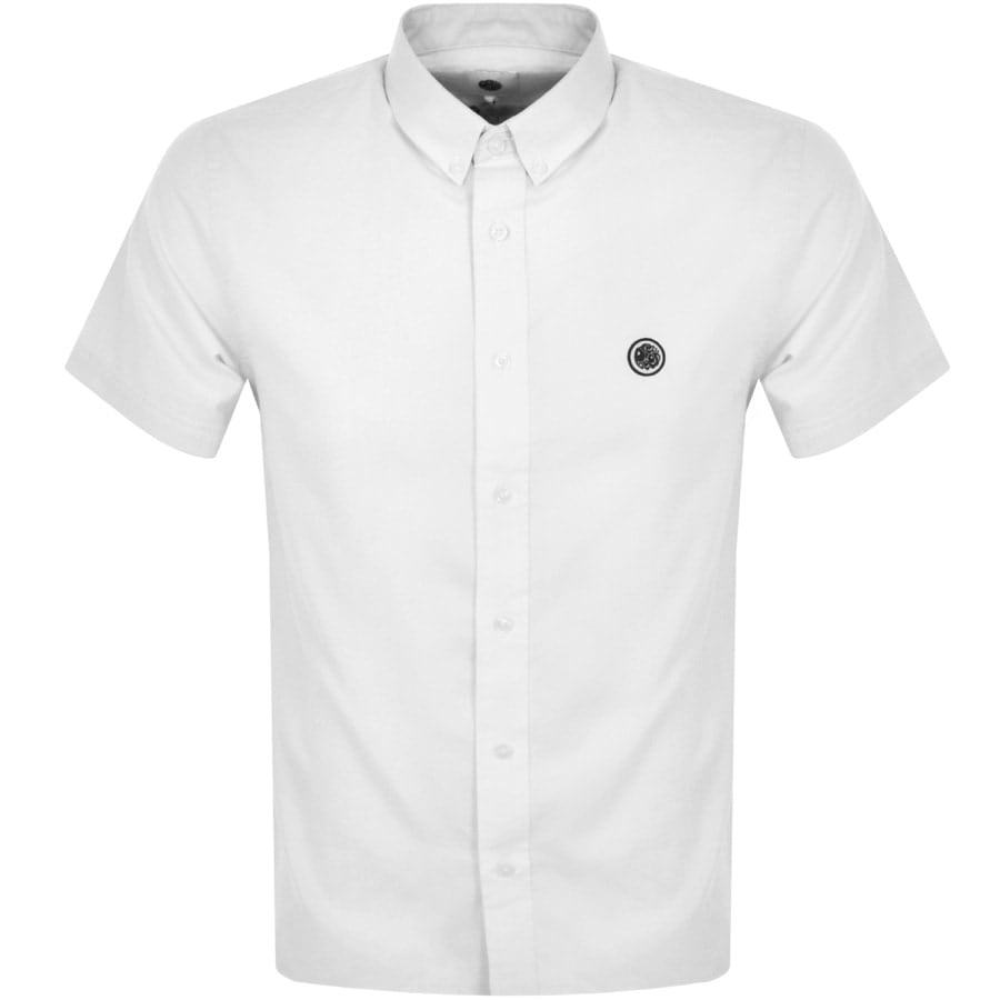 Image number 1 for Pretty Green Oxford Short Sleeve Shirt White