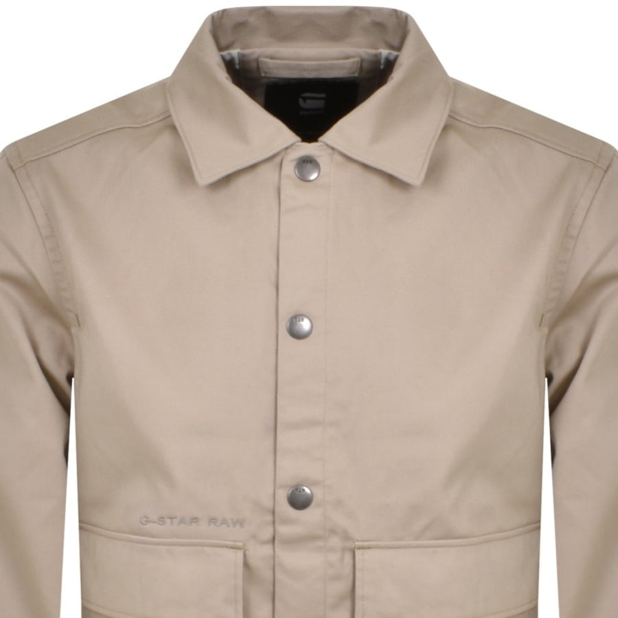 Image number 2 for G Star Raw Coach Jacket Beige