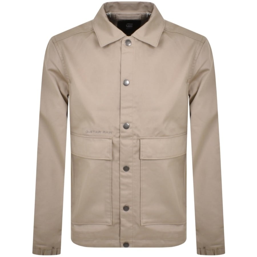 Image number 1 for G Star Raw Coach Jacket Beige