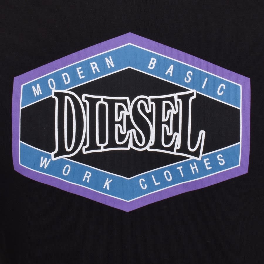 Image number 3 for Diesel S Ginn K27 Logo Sweatshirt Black