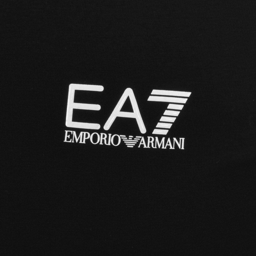 Image number 3 for EA7 Emporio Armani Long Sleeved Polo T Shirt Black