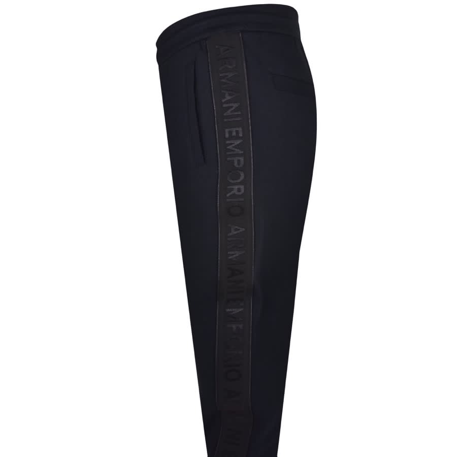Image number 3 for Emporio Armani Tape Jogging Bottoms Navy