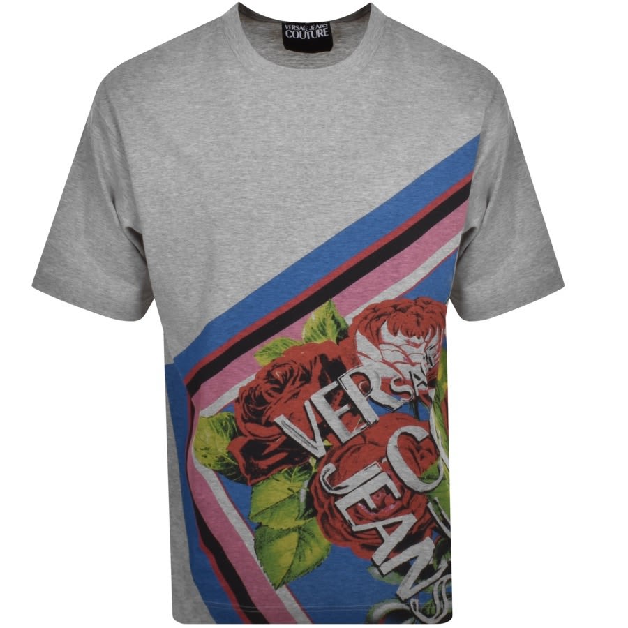 Image number 1 for Versace Jeans Couture Logo T Shirt Grey