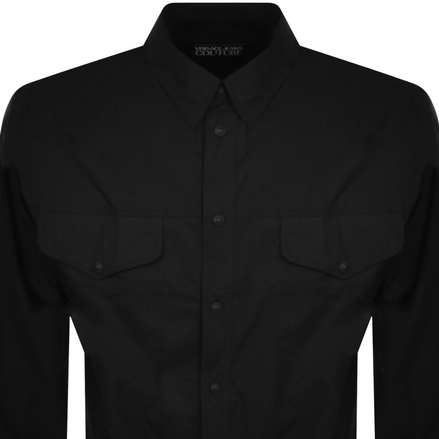 Image number 2 for Versace Jeans Couture Basic Popeline Shirt Black
