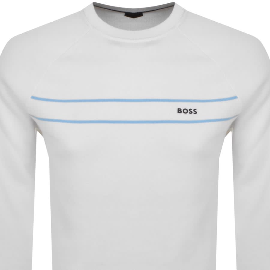 Image number 2 for BOSS Rallo Knit Jumper White