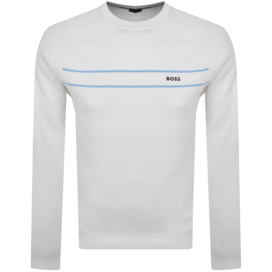 Image number 1 for BOSS Rallo Knit Jumper White