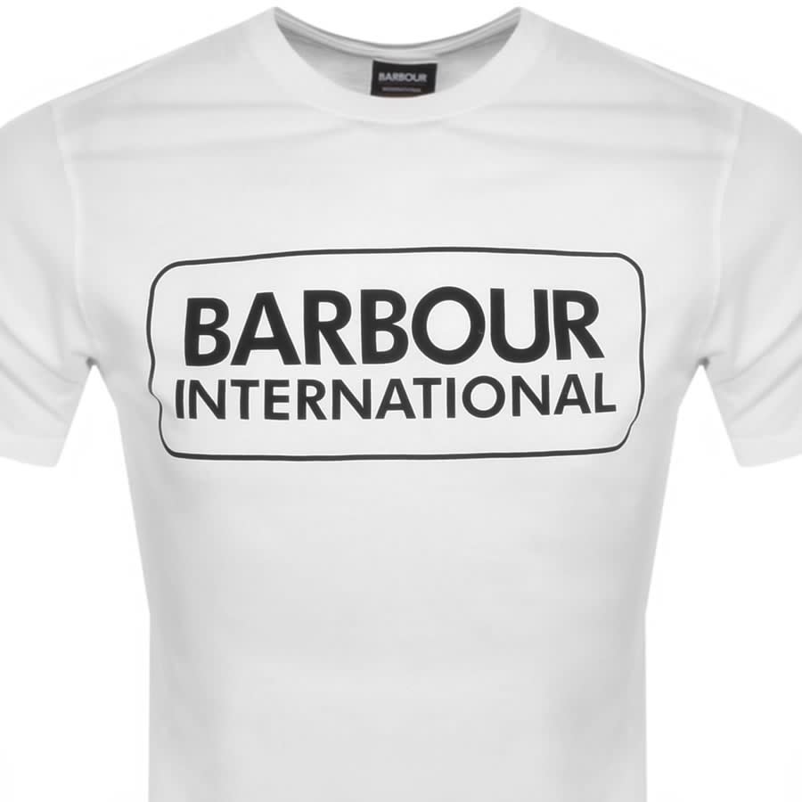 Image number 2 for Barbour International Large Logo T Shirt White