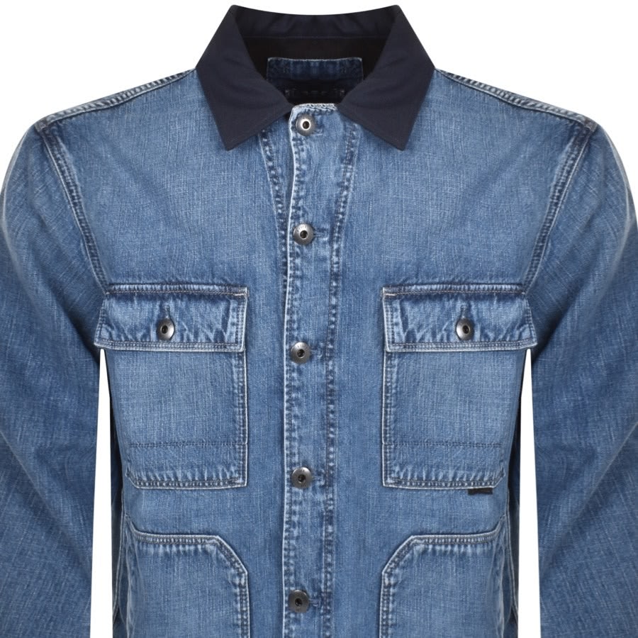 Image number 2 for G Star Raw Chore Workwear Jacket Blue
