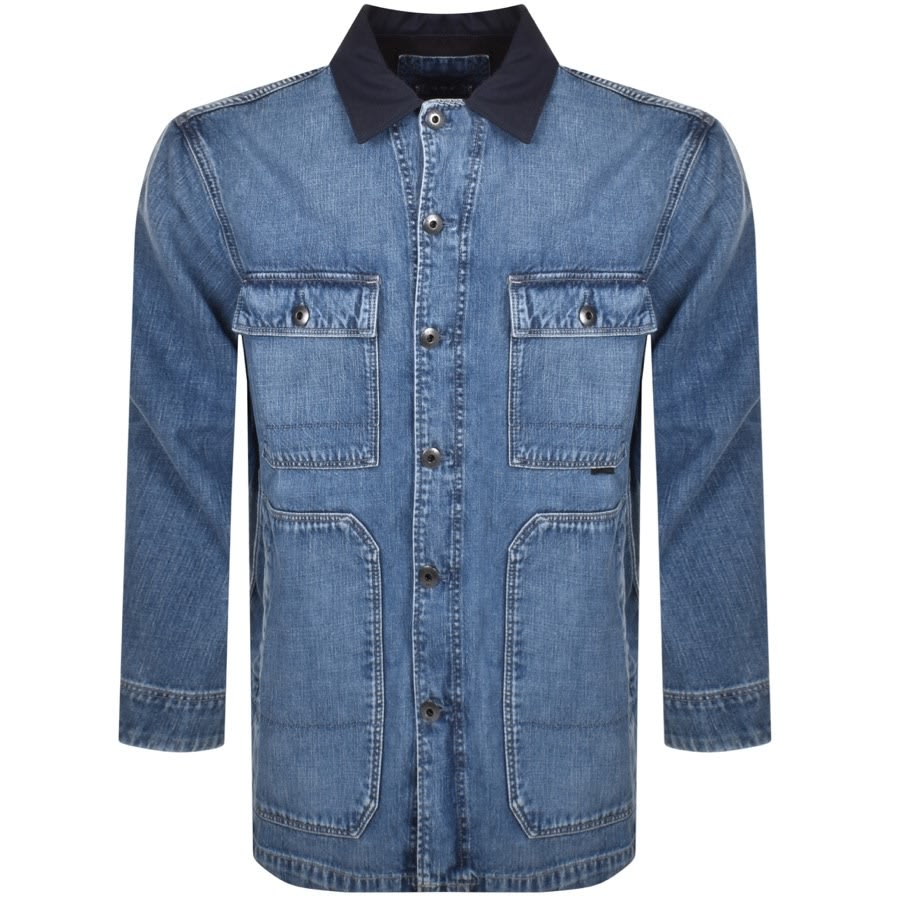 Image number 1 for G Star Raw Chore Workwear Jacket Blue
