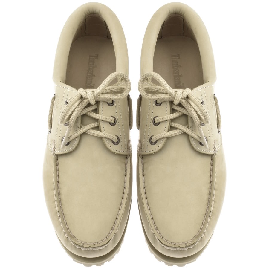 Image number 3 for Timberland Handsewn Boat Shoes Beige