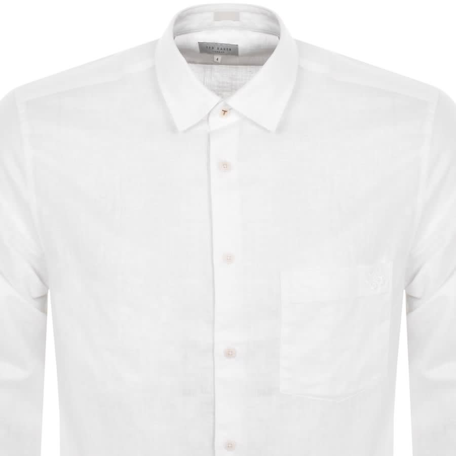 Image number 2 for Ted Baker Remark Long Sleeved Shirt White