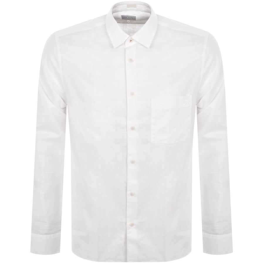 Image number 1 for Ted Baker Remark Long Sleeved Shirt White