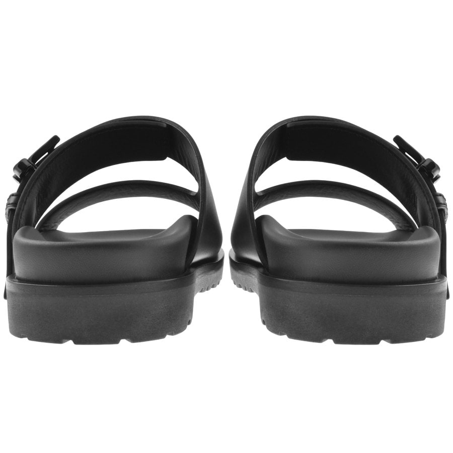 Image number 3 for DSQUARED2 Logo Flat Sandals Black