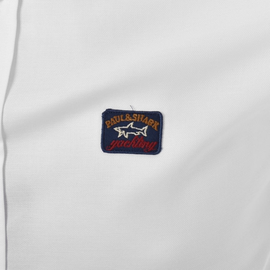 Image number 3 for Paul And Shark Cotton Long Sleeved Shirt White