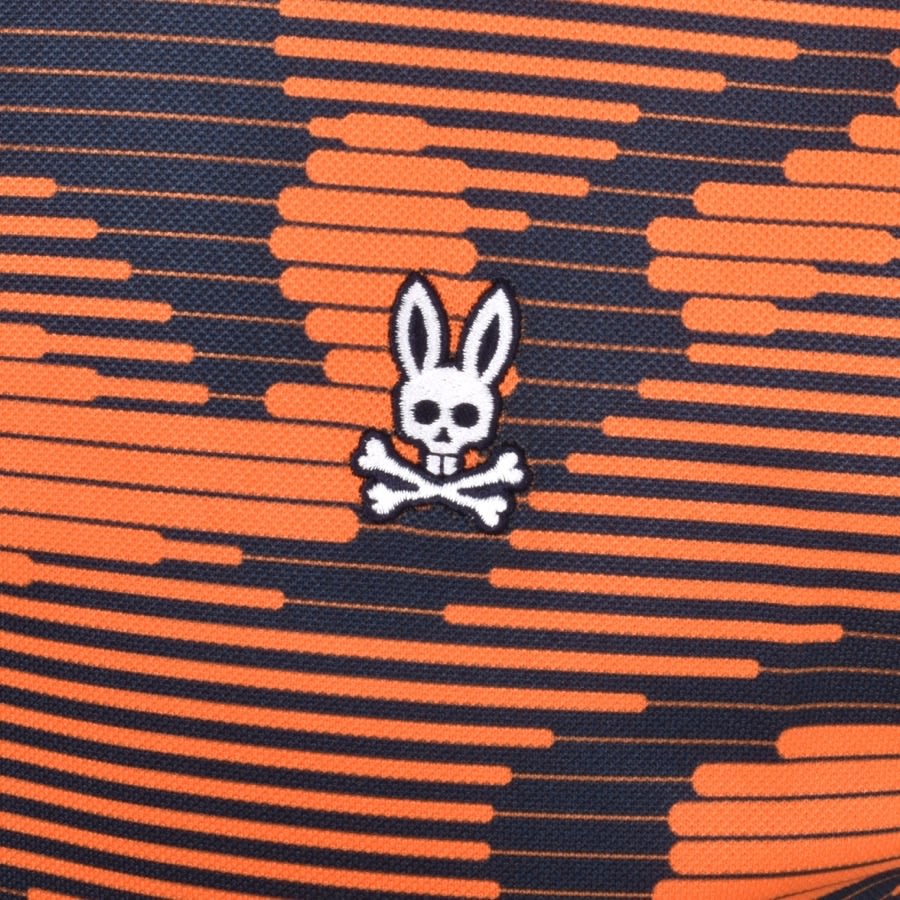 Image number 3 for Psycho Bunny Huston Sport Polo T Shirt Orange