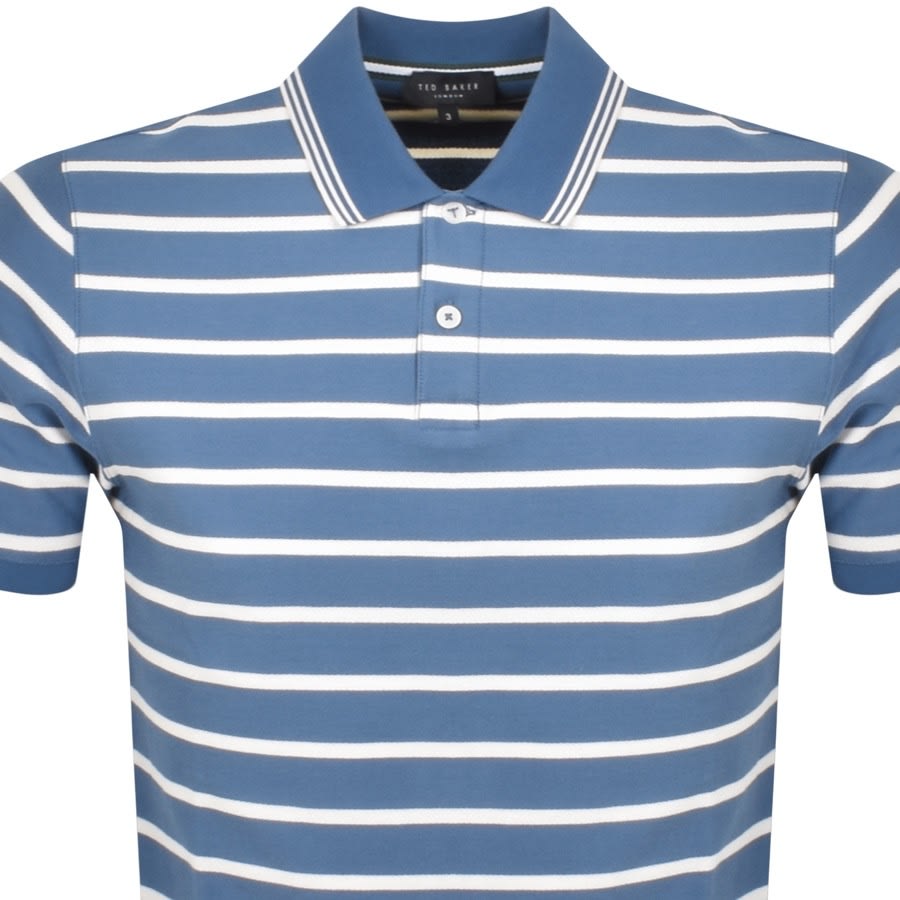 Image number 2 for Ted Baker Nivenn Polo T Shirt Blue