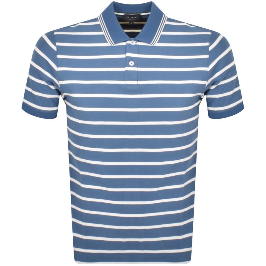 Image number 1 for Ted Baker Nivenn Polo T Shirt Blue
