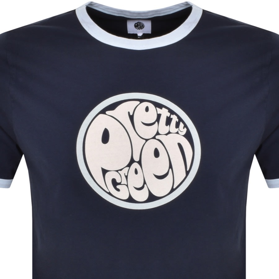 Image number 2 for Pretty Green Tilby T Shirt Navy