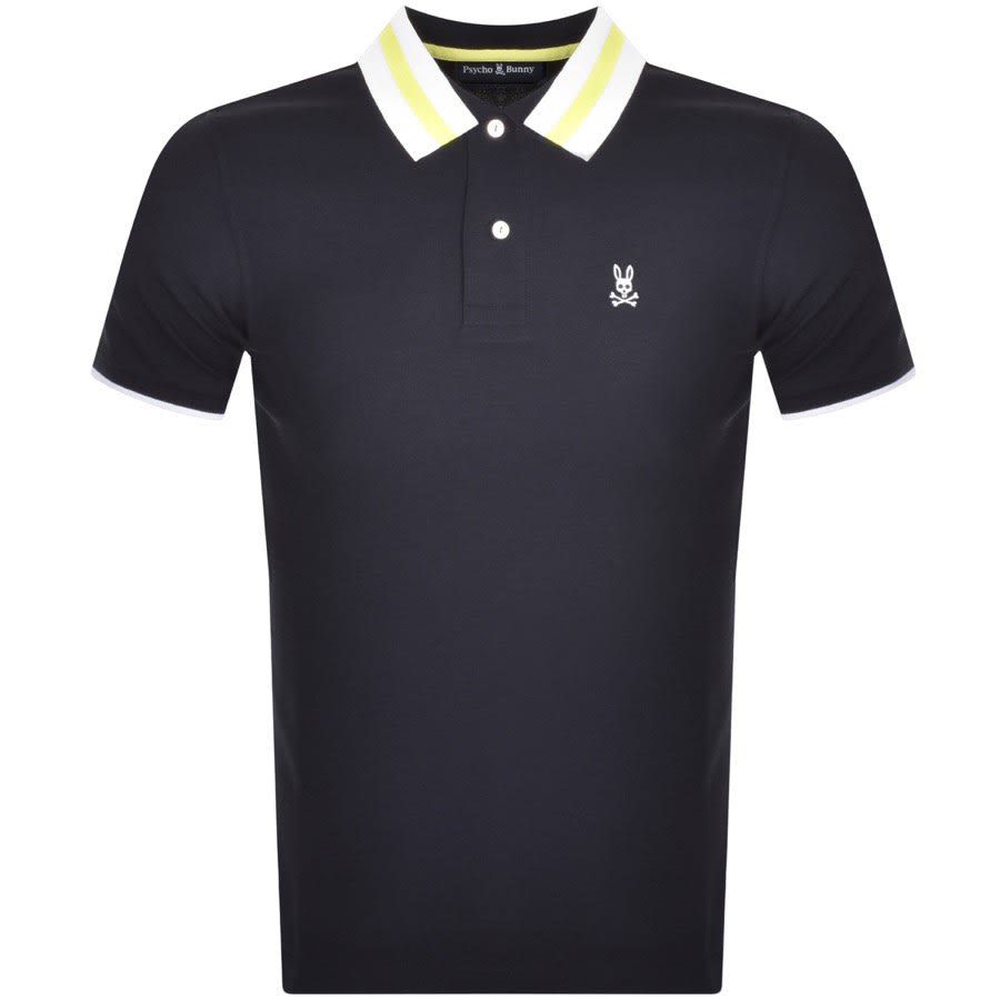 PSYCHO BUNNY Size XL Black White Logo Cotton Short Sleeve Polo main image 0